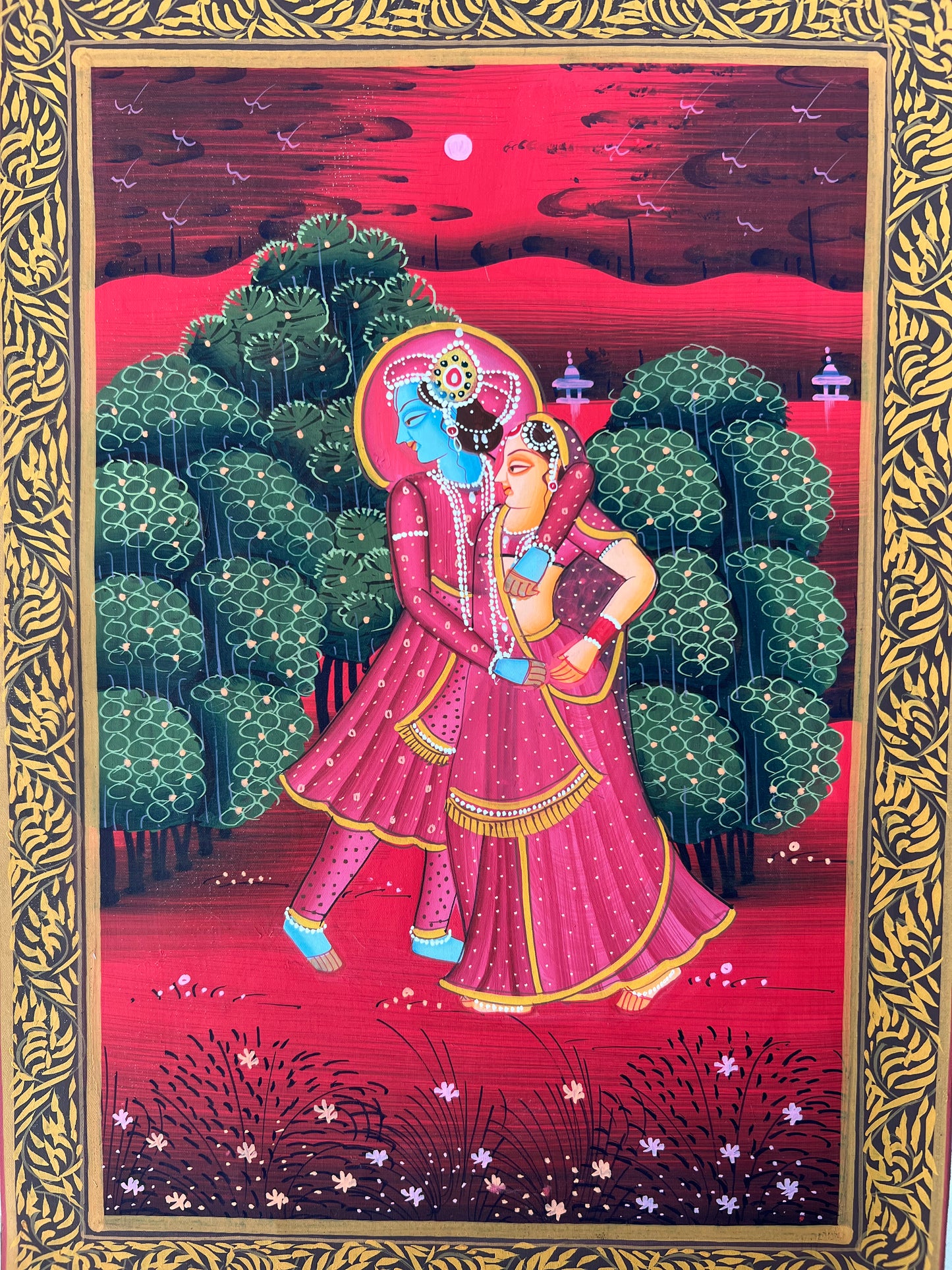 Radha Krishna-Red